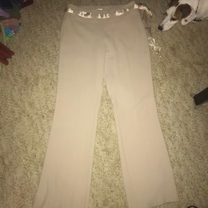 Khaki Pants with silky belt